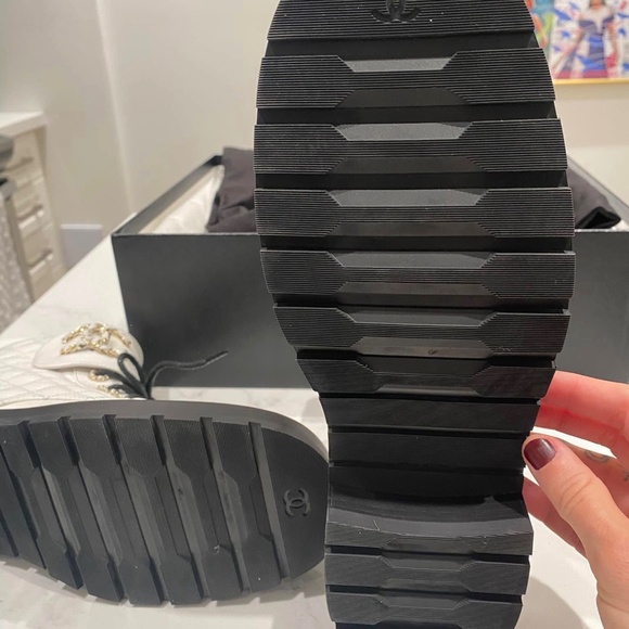 Chanel Shiny Calfskin Boots - Picture 6 of 10